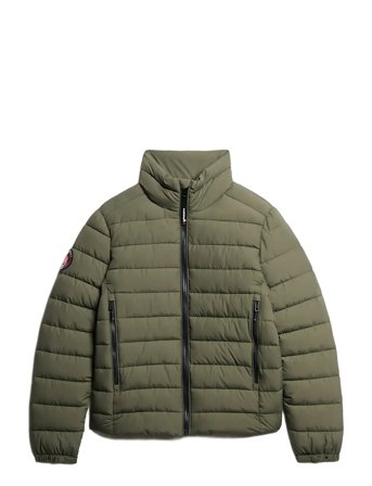 Fuji Emb Padded Jacket Khaki Superdry