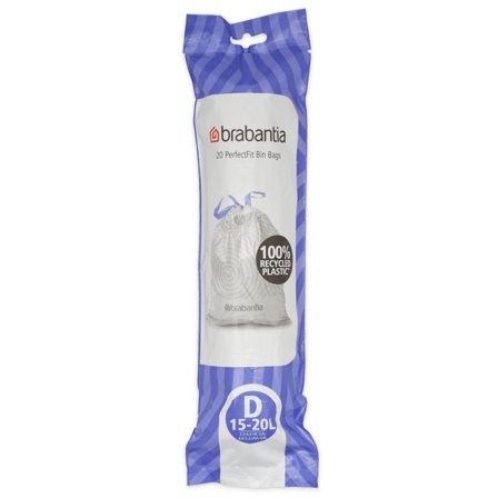 Brabantia PerfectFit affaldsposer D 15-20 liter, 20 stk | KitchenOne