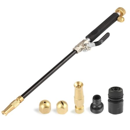 Højtryksrenserpistol, højtryksrenserlanse med 3 jetdyser, højtryksslange tilbehør kompatibel bilvask vindue havevanding græsplæne