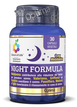 Colours Of Life Night Formula 30 Capsule Vegetali 550mg