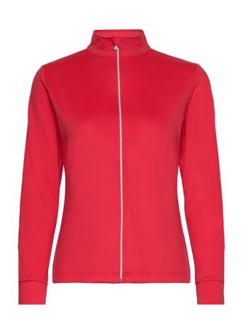 Anna Ls Full Zip Sweat-shirts & Hoodies Fleeces & Midlayers Rød Daily Sports*Betinget Tilbud