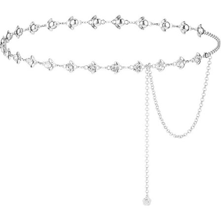 Kædebælte til kvinder Rhinestone Blomst Taljebælte Justerbart Krystal Taljebælte Bryllup Brudebælte til Kjole