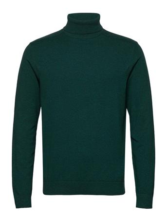 Slhberg Roll Neck Knitwear Turtlenecks Grøn Selected Homme
