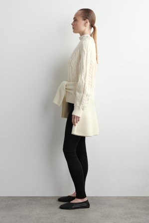 COS Women's Leggings In Lana Merino in Nero