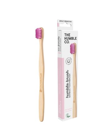 The Humble Co. - Brosse à Dents En Bambou - Humble Brush Adult sensible Violet/te