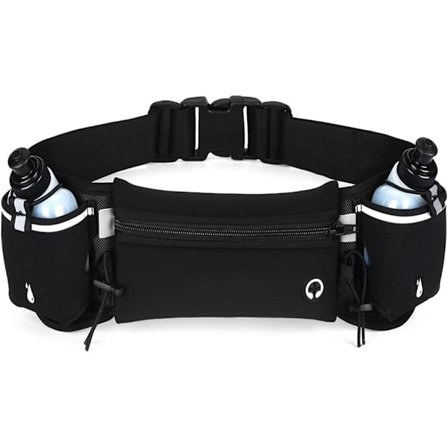 Løbebælte, Sportsbælte Mavetaske, Justerbart Hydreringsbælte til Mænd og Kvinder, Smartphone Klatring Vandring Rejse