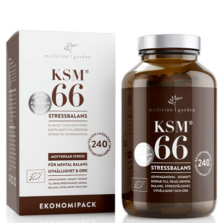 MedicineGarden KSM66 Ashwagandha Eko 240 kapslar