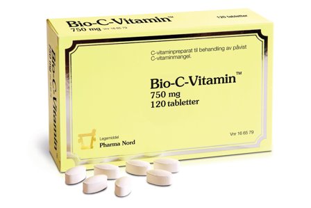 Pharma Nord Bio-C-Vitamin 750 mg tabletter 120 stk