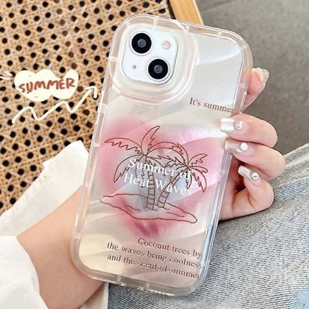 TPU-cover til iPhone 13, ridsefast telefoncover med spejl overflade og papirdesign