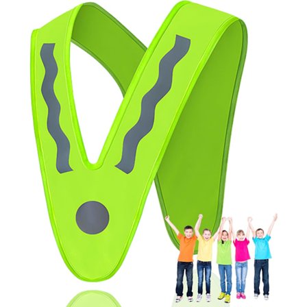 2 stk. gule refleksveste til børn - Super Bright High Reflect