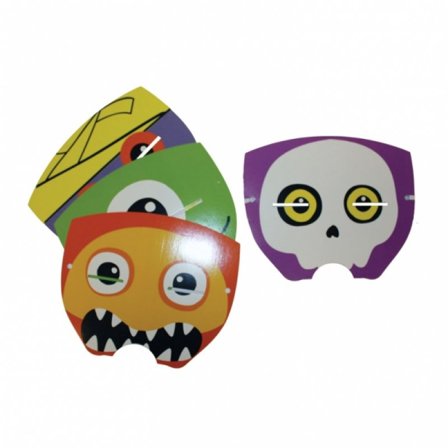 Ögonsmasker boo crew 4-pack - Halloween Dekoration - Kalaslagret.se