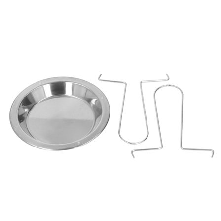 Vertikal Rostestål Kyllinggrillstativ Tykkelse Forhindrer Stick Kylling Stekepanne med Stativ for Camping