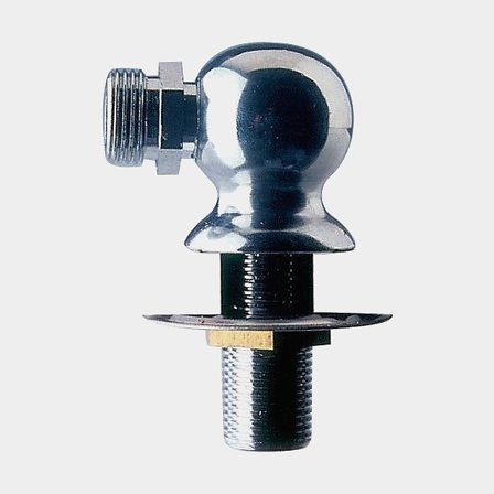 Wateraansluiting met kniekoppeling Barka BG0038, 3/8" G (BSP) / 1/2" G (BSP), verchroomd messing