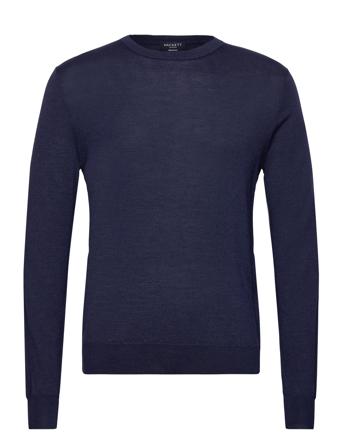 Gmd Merino Silk Crew Navy Hackett London