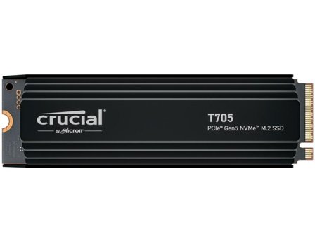 Crucial T705 1TB PCIe 5 SSD w/heatsink