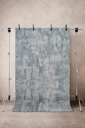 Jotex - Glattvevd Teppe 170x240 Cm Polyester Grønnblå KETA - Kjøp Glattvevde tepper hos Jotex