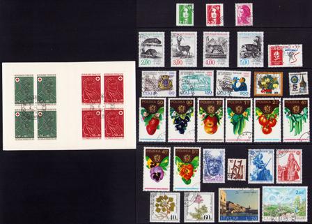 Europæiske lande - Frimærkepakke - Stemplet