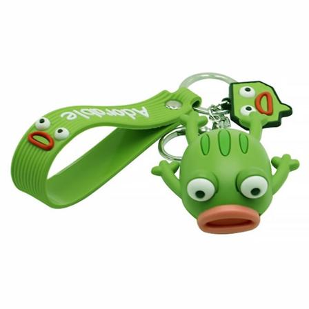 1kpl silikoni sammakkoriipus Luova söpö pieni sammakkoavaimenperä avaimenperät koristeluun vetoketjullinen koululaukku