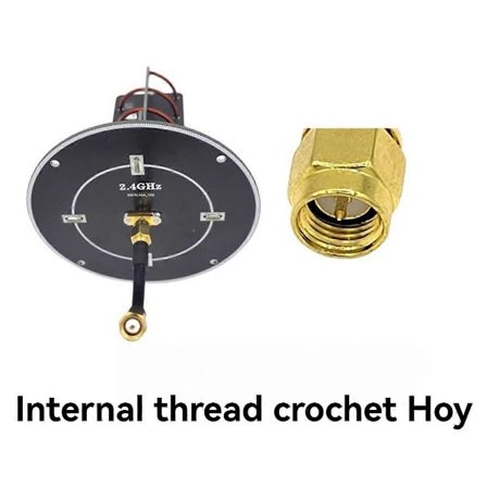 2.4 GHz:n suuntaava spiraaliantenni kuvan siirtoon, kauko-ohjaimen kantaman laajennus, Hig