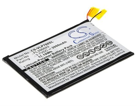 Akku Tabletti tuotteeseen Visual Land Prestige 7G 7", ME-7G-8GB, ME-7G-8GB