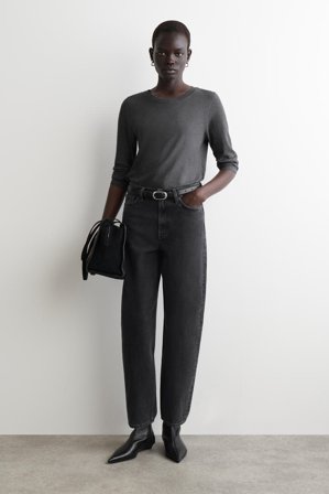 COS Women's Camiseta 24/7 De Manga Larga in Gris