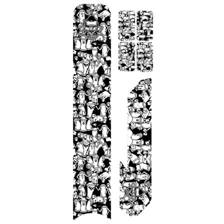 Sykkelrammebeskyttelse Klistremerke Sykkelkjedestagbeskytter for landeveissykkel