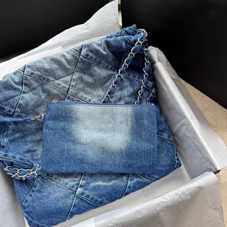 Damekæde Bærbar Stor Denim Skuldertaske Dame Høj Kvalitet Messenger Rygsæk Til Kvinder