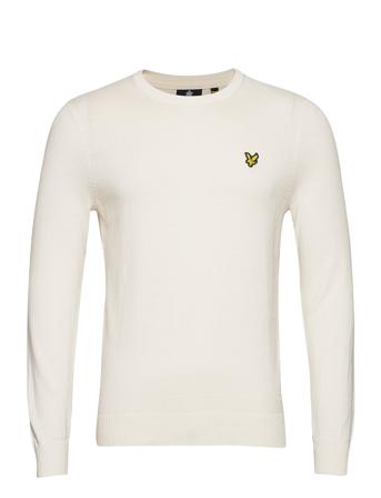 Cotton Merino Crew Jumper Strikkegenser M. Rund Krage Lyle & Scott