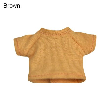 Mini T-skjorte i bomull Dukkegenser BRUNN