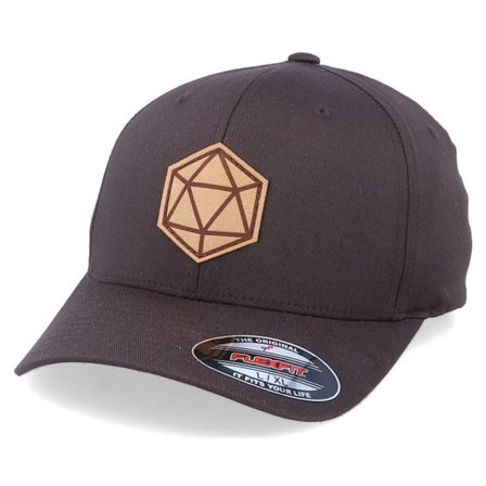 Gamerz - Brun flexfit Keps - D20 Patch Brown Flexfit @ Hatstore