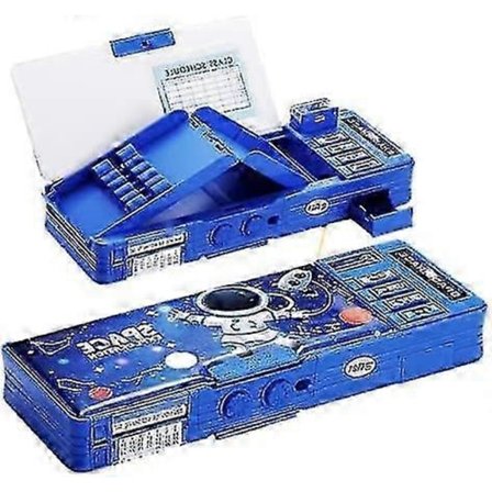 Multifunktionel (Space Design) Penalhus med Kombinationslås til Gave, Skoleorganisering, Penalhus med Stor Kapacitet. 1 Klik Pop-Up Opbevaring af 