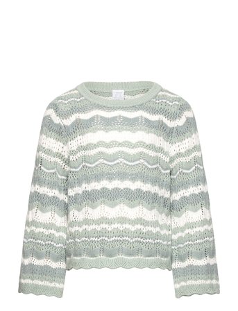 Sweater Pointelle Green Green Lindex