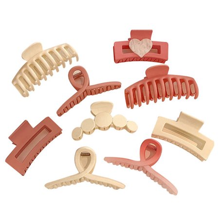 Hårklämmor Claw Clips Set för kvinnor, flickor