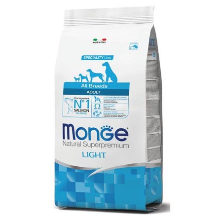 Monge Salmone E Riso Light Cibo Secco Cani Adulti Sacco 2,5 Kg