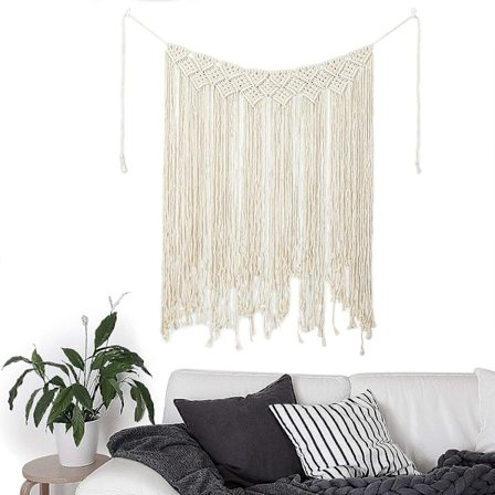 Boho Macrame Vægophæng til Bryllup Soveværelse Stue Baggrund
