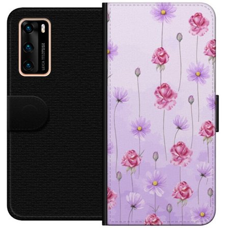 Yhteensopiva Lompakkokotelo Huawei P40 Petal Reverie Lilac Mist