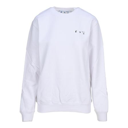 Off White, Arrow-Print Sweatshirt Biały, Kobieta, Rozmiar: M