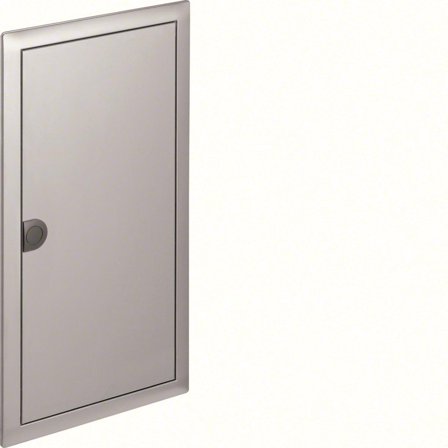 Hager VZ263N Dörr med ram, borstad stål 3 rader, Elfördelning & strömförsörjning