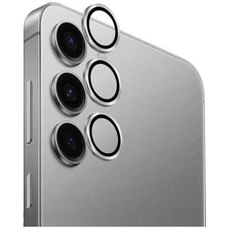 Uniq Optix Alumiininen kameraobjektiivi Samsung Galaxy S25 - hopea