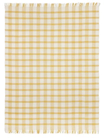 Groß Haven Teppich - Senfgelb/Naturweiß 250X350