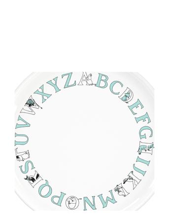 Moomin Abc Tallerken Ø 20 Cm White RIG-TIG