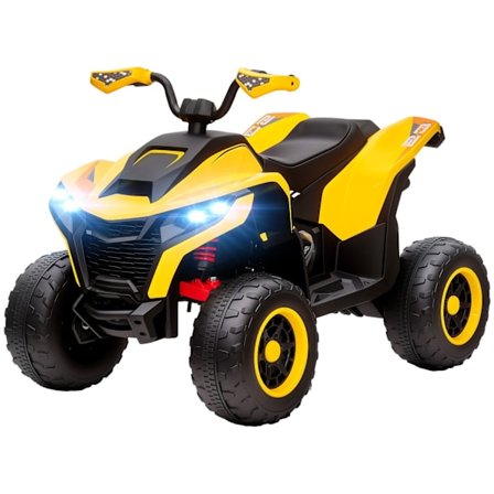 Rootz Elektro -Quad Ride -On Lelu - Electric ATV - Kids -ajoneuvo - 3-6 km/h nopeus - LED & USB - 101cm x 69cm x 75cm