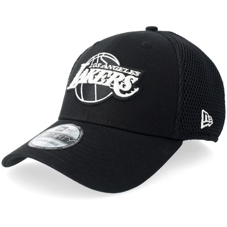 New Era - NBA Svart flexfit Keps - "Hatstore Exclusive x Los Angeles Lakers 39THIRTY Black Mesh Flexfit " @ Hatstore