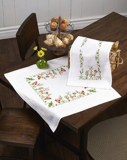 Broderipakke Engblomster - Løper - Duftin