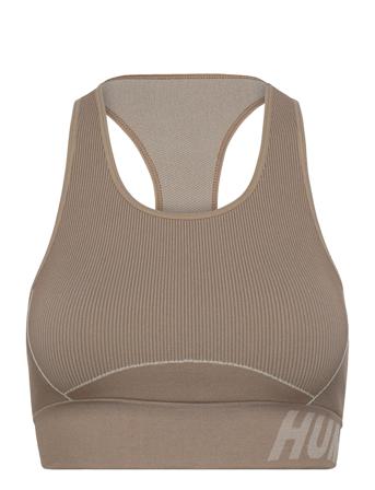 Hmlte Christel Seamless Sports Top Lingerie Bras & Tops Sports Bras - ALL Ruskea Hummel