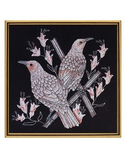 Broderikit Billede Fredelige Fugle - Abris Art