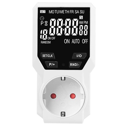 Digital Timer Switch Programmerbar Elektronisk Tidstyret Stikkontakt Apparat Tidskontrol Tidsstyret Tælling