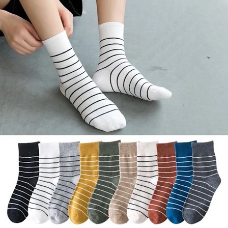Autumn Winter New College Style Striped Socks Classic Women's Socks Breathable Cotton Socks Cotton Soft Sport Socks Size 35-40