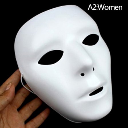 Halloween Kul PVC Kamen Rider Ghost Danse Hip Hop Mask Hvit N