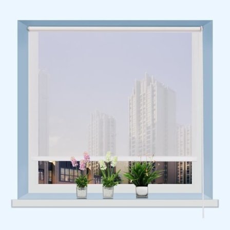 Opbevaringsrulle - COSTWAY - Hvid - 55 x 150 cm - Polyesterstof - Semi-skygge